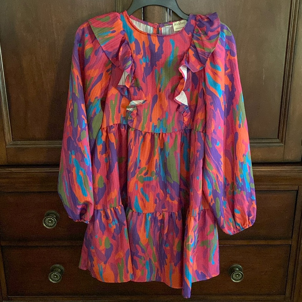 ⭐️ NWT ⭐️ Peach Love California ruffle dress! SMALL